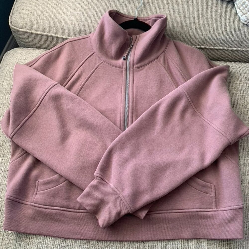 Lululemon Oversized Funnel Neck Scuba Twilight Rose size M/L